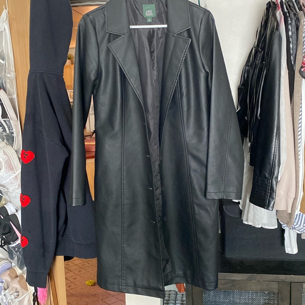 Wild Fable Faux Leather MIDI Jacket